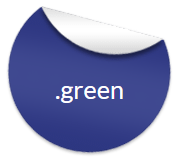 green domain extension logo
