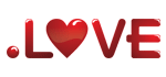 love domain extension logo