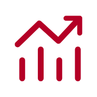 Business growth icon
